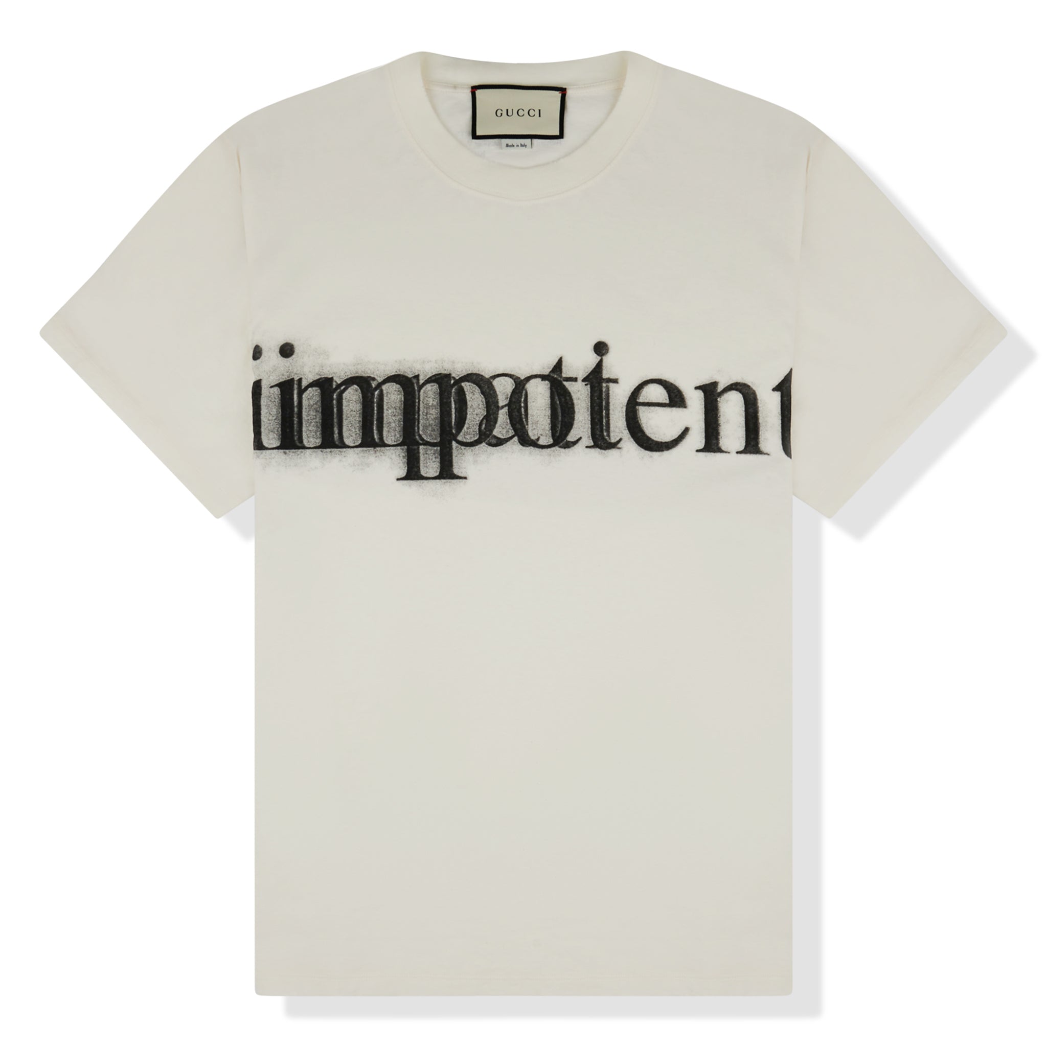 Image of Gucci Impotent Impatient Cream T Shirt